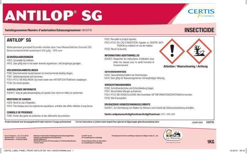 ANTILOP SG + 9845P/B-1KG